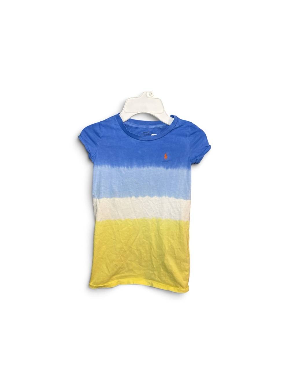 Polo Ralph Lauren Girls Ombre Jersey T-shirt Dress Size 5 Tie Dye
